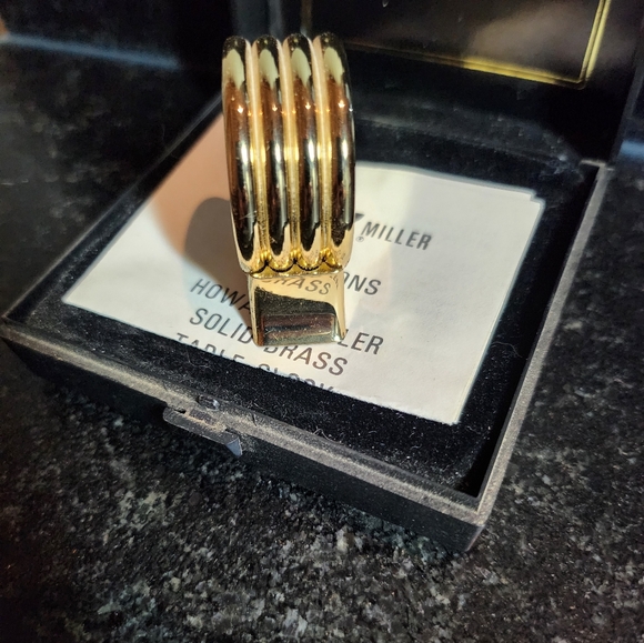 Howard Miller Solid Brass Table Clock - Picture 3 of 10